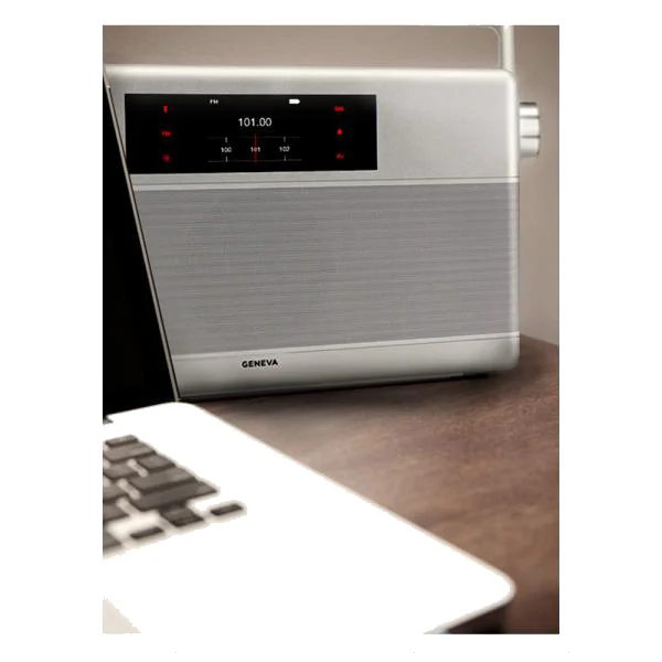 Geneva WorldRadio Wireless Bluetooth Speaker - Silver