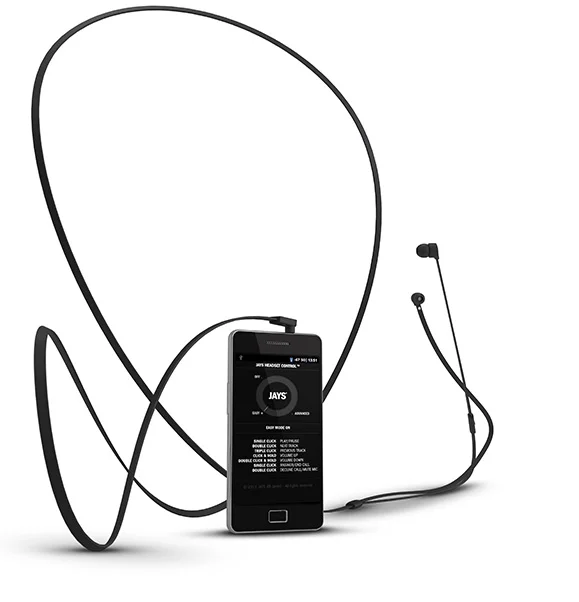 JAYS a-JAYS One+ In-Ear Earphone with Mic - Black