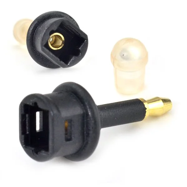 TOSLINK Female to 3.5mm Mini TOSLINK Male Straight Optical Adapter