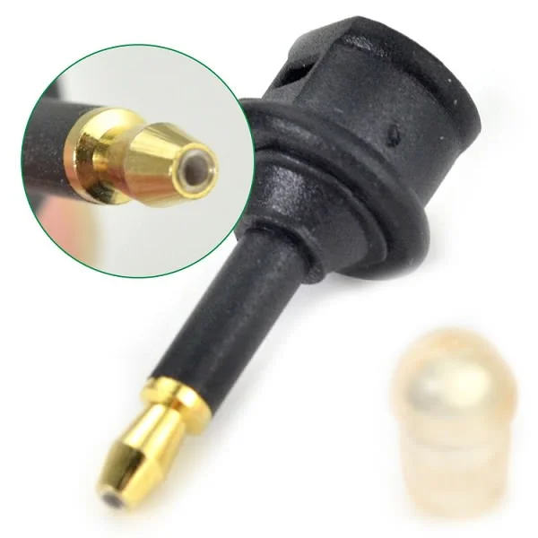 TOSLINK Female to 3.5mm Mini TOSLINK Male Straight Optical Adapter