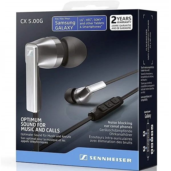 Sennheiser CX 5.00 G In-Ear Earphone with Mic - Black