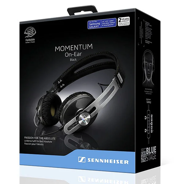Sennheiser MOMENTUM On Ear (M2 OE) On-Ear Headphone with Mic - Ivory