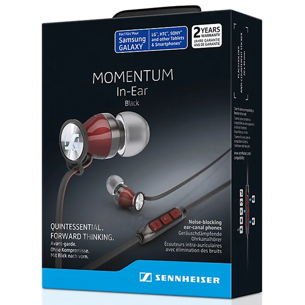 Sennheiser MOMENTUM In-Ear (M2 IE) In-Ear Earphone with Mic - Black Red