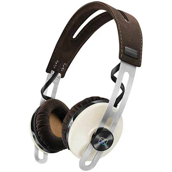 Sennheiser MOMENTUM On Ear (M2 OEBT) Wireless Bluetooth Noise-Cancelling On-Ear Headphone with Mic - Ivory