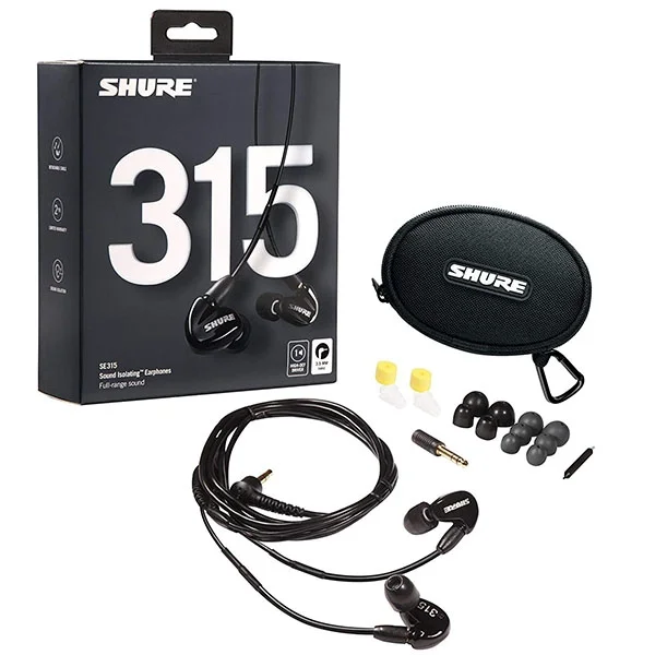 Shure SE315 In-Ear Earphone - Black