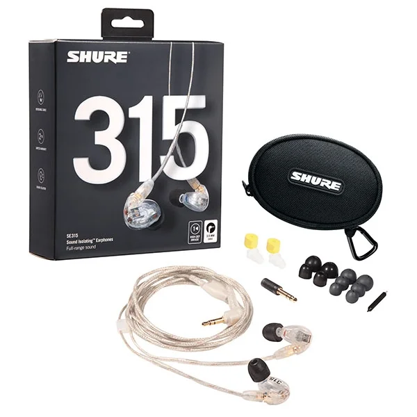 Shure SE315 In-Ear Earphone - Clear