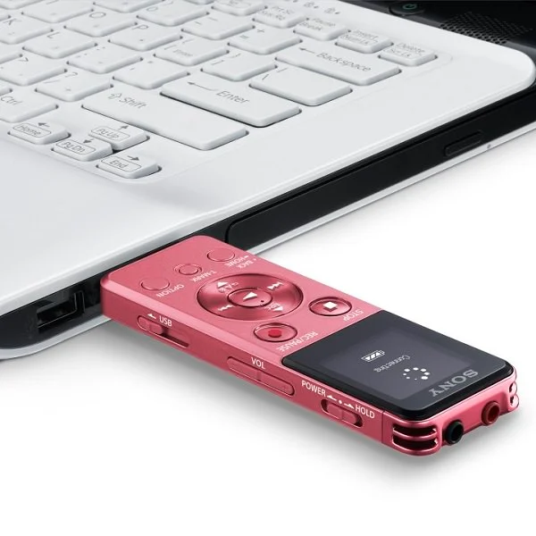 Sony ICD-UX543F Portable Digital Audio & Voice Recorder - Pink