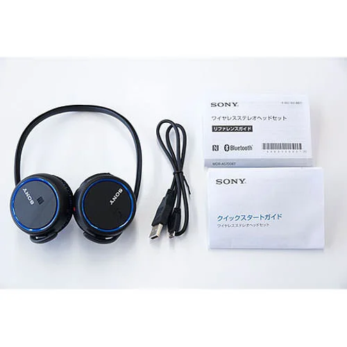Sony MDR-AS700BT Wireless Bluetooth On-Ear Headset - Blue