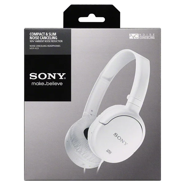 Sony MDR-NC8 Noise-Cancelling Over-the-Ear Headphone - White