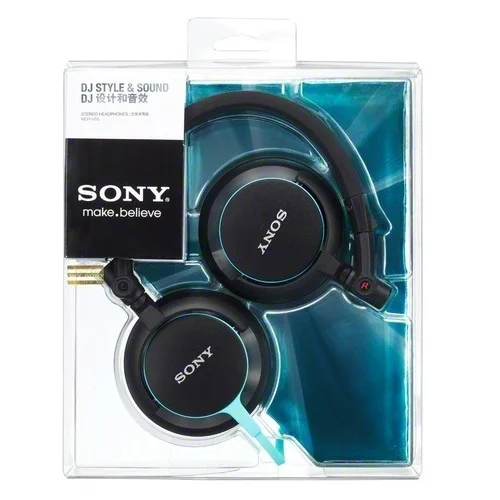 Sony MDR-V55 DJ-Style On-Ear Headphone - Blue