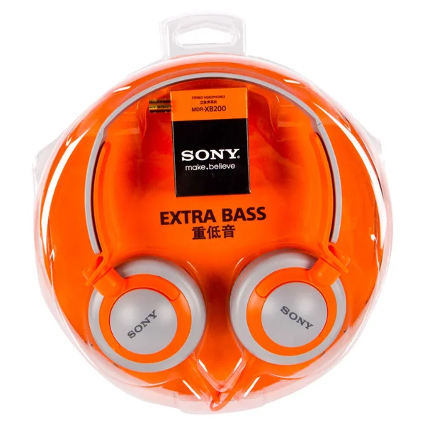 Sony MDR-XB200 Extra Bass On-Ear Headphone - Orange