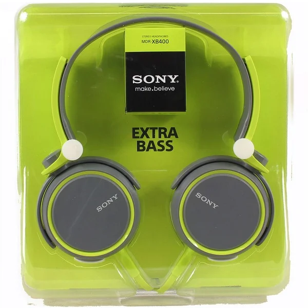 Sony MDR-XB400 Extra Bass On-Ear Headphone - Green