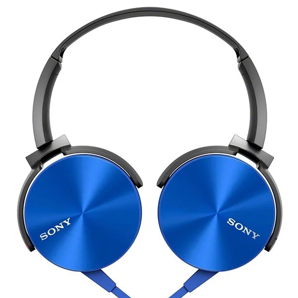 Sony MDR-XB450AP On-Ear Headphone with Mic - Blue