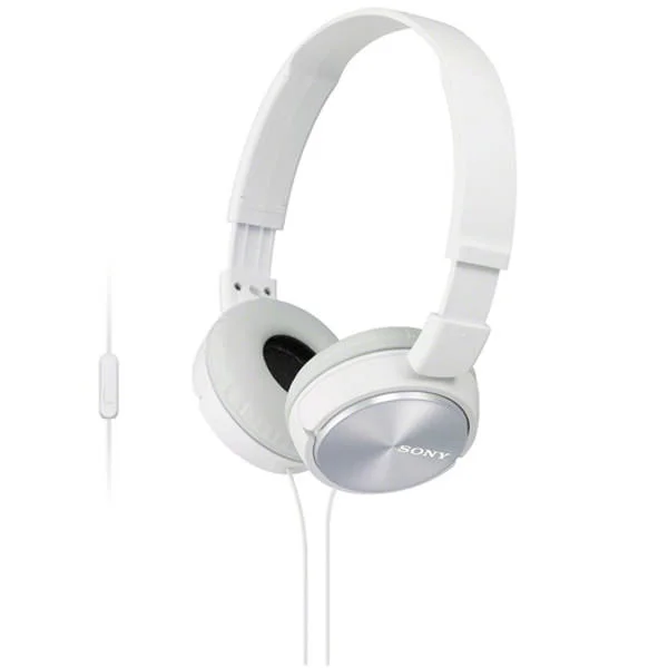 Sony MDR-ZX310AP On-Ear Headphone with Mic - White