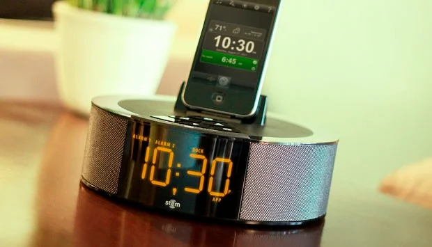 Stem Innovation Time Command Mini Compact Audio Dock Alarm Clock Radio