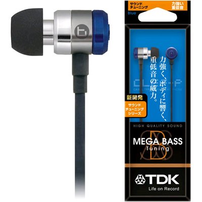 TDK CLEF-P2 Mega Bass Tuning In-Ear Earphone - Blue