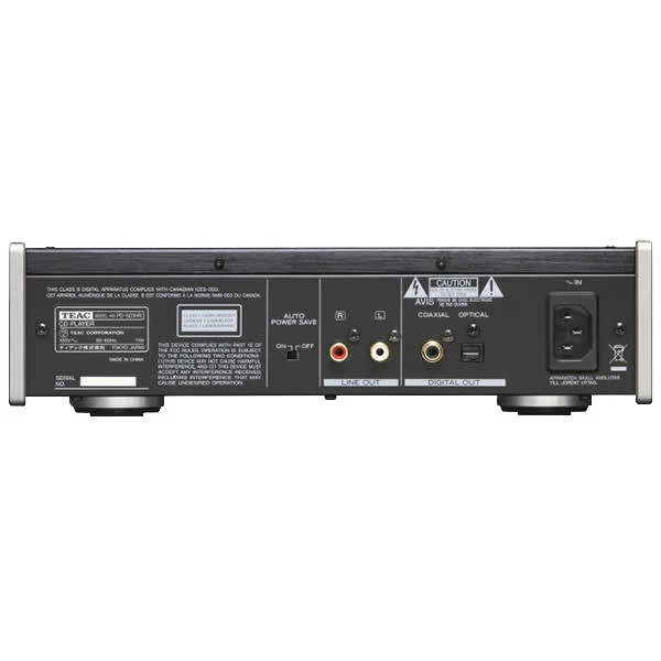 TEAC PD-501HR PCM/DSD CD Player - Silver