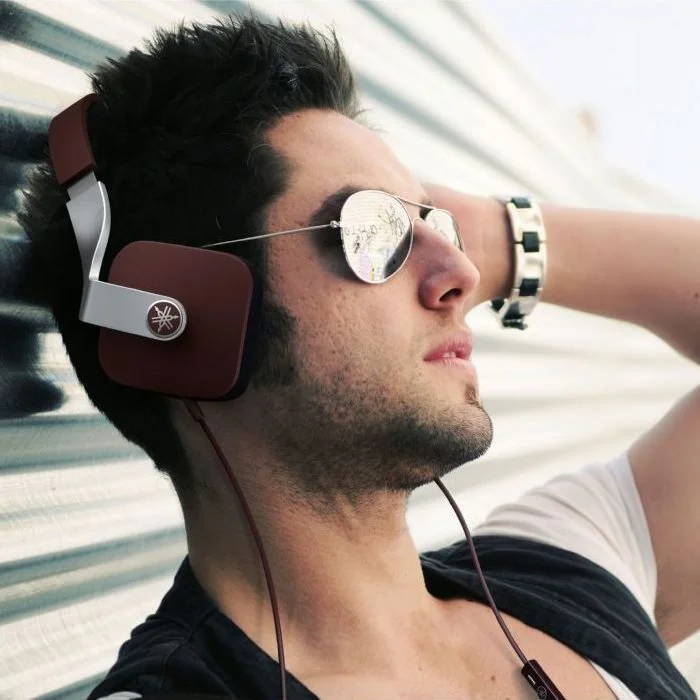 Yamaha HPH-M82 On-Ear Headphone with Mic - Brown