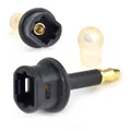 TOSLINK Female to 3.5mm Mini TOSLINK Male Straight Optical Adapter