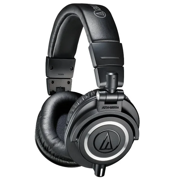 Audio-Technica ATH-M50x Professional Studio Monitoring Over-Ear Headphone - Black