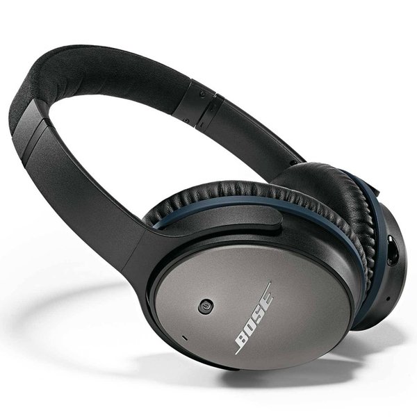 Bose QuietComfort 25 Noise-Cancelling Over-the-Ear Headphone with Mic - Black Bose QuietComfort 25 Noise-Cancelling Over-the-Ear Headphone with Mic - Black