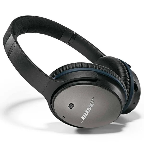 Bose QuietComfort 25 Noise-Cancelling Over-the-Ear Headphone with Mic - Black