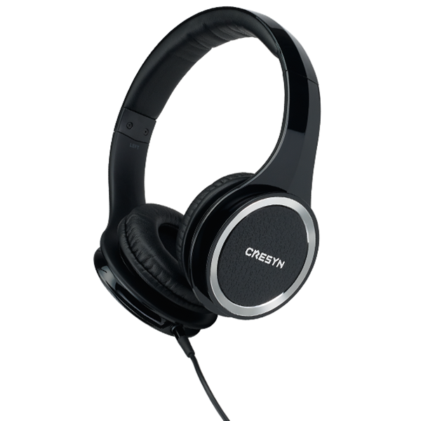 Cresyn C750H On-Ear Headphone with Mic - Black Cresyn C750H On-Ear Headphone with Mic - Black