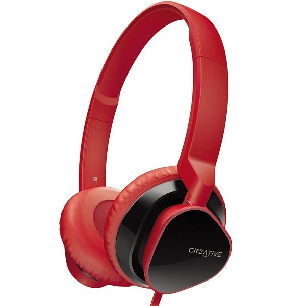 Creative Hitz MA2300 On-Ear Headphone with Mic - Red Creative Hitz MA2300 On-Ear Headphone with Mic - Red