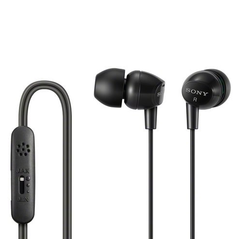 Sony DR-EX14VP In-Ear Earphone with Mic - Black Sony DR-EX14VP In-Ear Earphone with Mic - Black