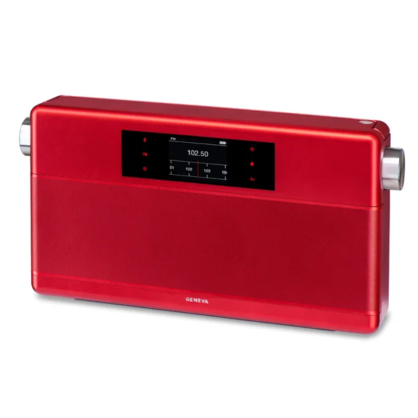 Geneva WorldRadio Wireless Bluetooth Speaker - Red