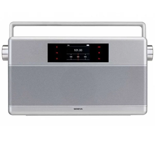 Geneva WorldRadio Wireless Bluetooth Speaker - Silver