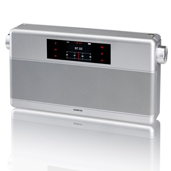 Geneva WorldRadio Wireless Bluetooth Speaker - Silver Geneva WorldRadio Wireless Bluetooth Speaker - Silver