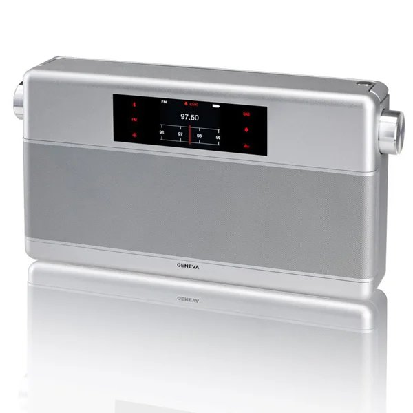 Geneva WorldRadio Wireless Bluetooth Speaker - Silver