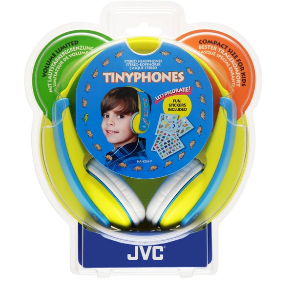 JVC HA-KD5 Over-Ear Headphone for Kids - Yellow