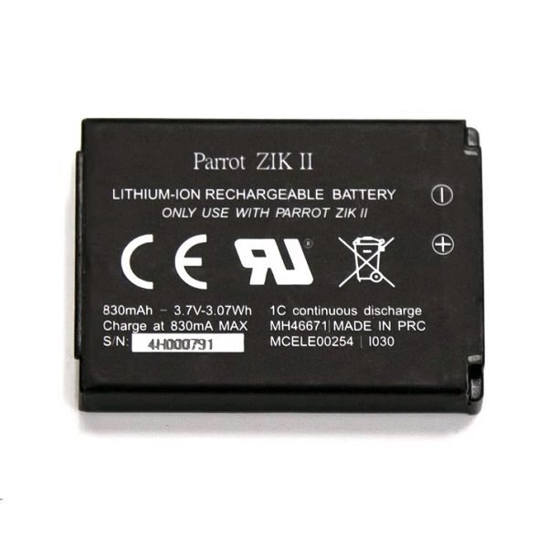 Parrot 3.7V Zik Series Replacement Li-Ion Rechargeable Battery Parrot 3.7V Zik Series Replacement Li-Ion Rechargeable Battery