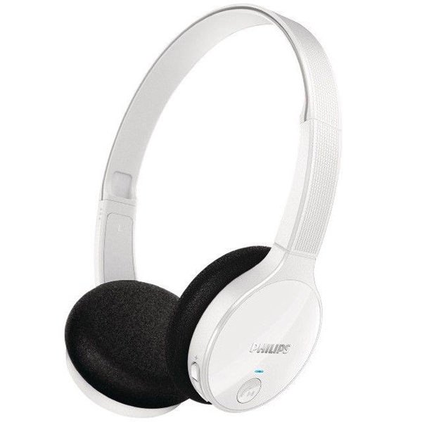 Philips SHB4000 Wireless Bluetooth On-Ear Headphone - White Philips SHB4000 Wireless Bluetooth On-Ear Headphone - White