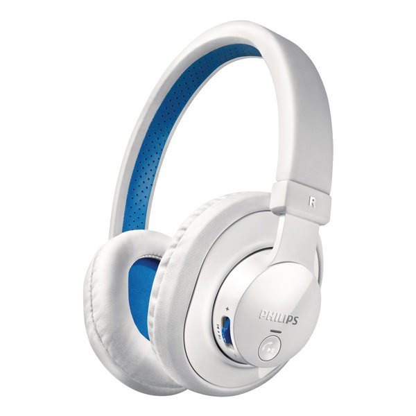 Philips SHB7000 Wireless Bluetooth Over-the-Ear Headphone - White Philips SHB7000 Wireless Bluetooth Over-the-Ear Headphone - White