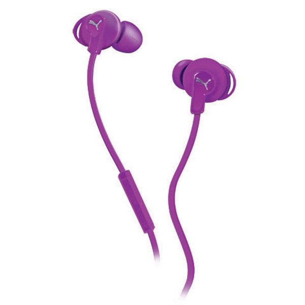 Puma Bulldog Sport-Lite In-Ear Earphone with Mic - Purple Puma Bulldog Sport-Lite In-Ear Earphone with Mic - Purple