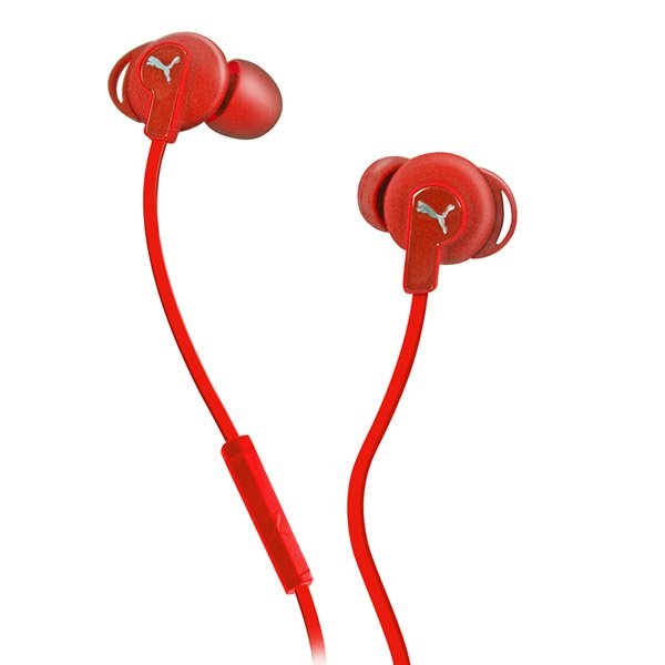 Puma Bulldog Sport-Lite In-Ear Earphone with Mic - Red Puma Bulldog Sport-Lite In-Ear Earphone with Mic - Red