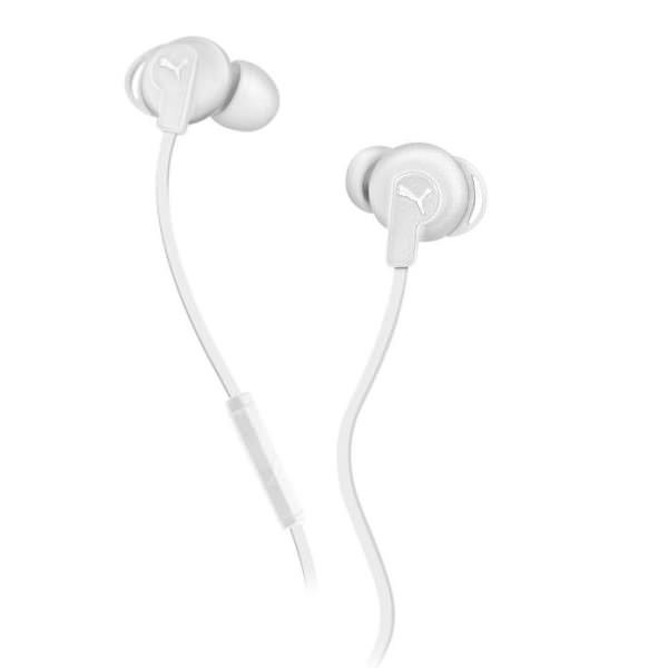 Puma Bulldog Sport-Lite In-Ear Earphone with Mic - White