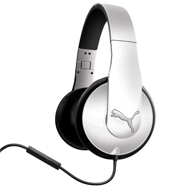 Puma Vortice Over-the-Ear Headphone with Mic - White