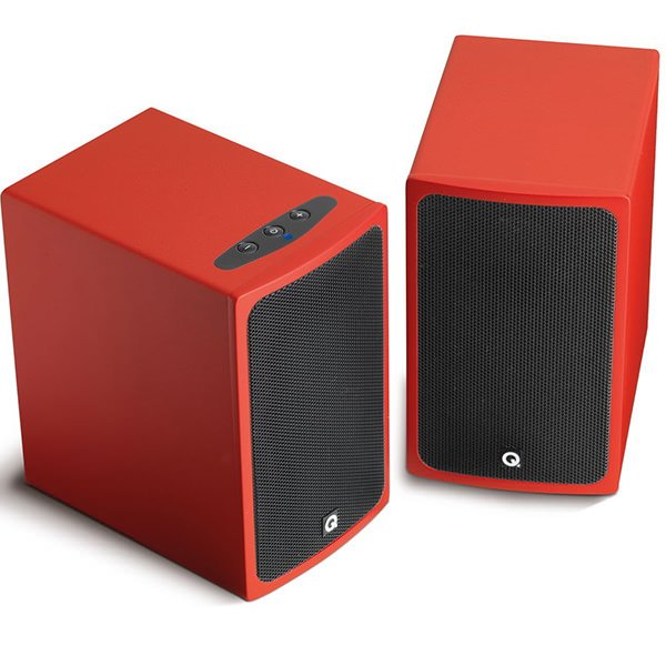 Q Acoustics Q-Media BT3 Bluetooth Powered Bookshelf 2.0 Speaker System - Red Q Acoustics Q-Media BT3 Bluetooth Powered Bookshelf 2.0 Speaker System - Red