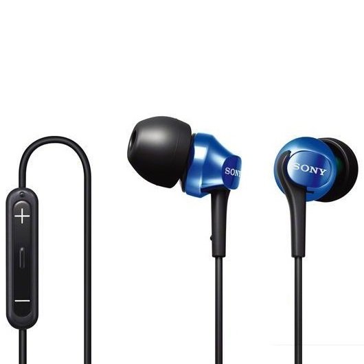 Sony DR-EX61IP In-Ear Earphone with Mic - Blue Sony DR-EX61IP In-Ear Earphone with Mic - Blue