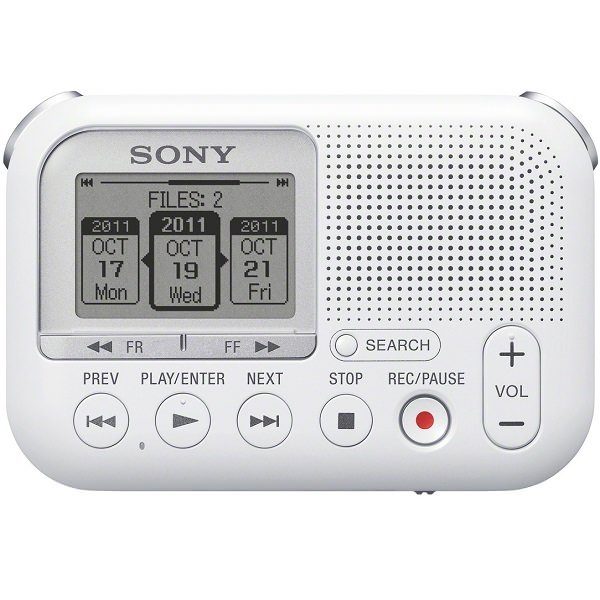 Sony ICD-LX30 Portable Digital Audio & Voice Recorder - White Sony ICD-LX30 Portable Digital Audio & Voice Recorder - White