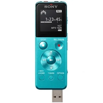 Sony ICD-UX543F Portable Digital Audio & Voice Recorder - Blue
