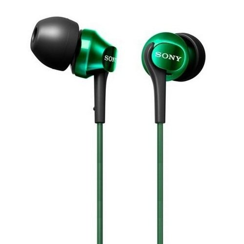 Sony MDR-EX100LP In-Ear Earphone - Green Sony MDR-EX100LP In-Ear Earphone - Green