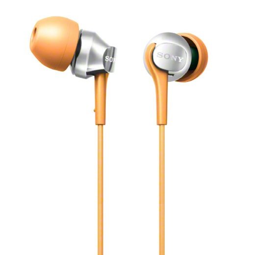 Sony MDR-EX100LP In-Ear Earphone - Orange Sony MDR-EX100LP In-Ear Earphone - Orange