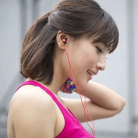 Sony MDR-EX100LP In-Ear Earphone - Red