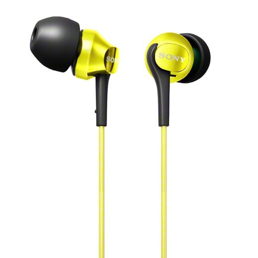 Sony MDR-EX100LP In-Ear Earphone - Yellow Sony MDR-EX100LP In-Ear Earphone - Yellow