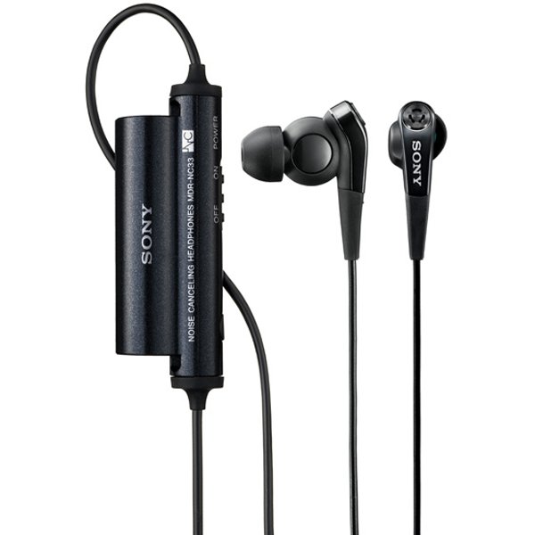Sony MDR-NC33 Noise-Cancelling In-Ear Earphone - Black Sony MDR-NC33 Noise-Cancelling In-Ear Earphone - Black